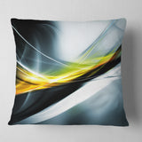 Glittering Yellow Pattern - Abstract Throw Pillow