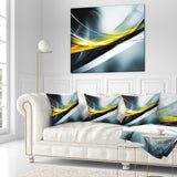 Glittering Yellow Pattern - Abstract Throw Pillow