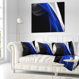 Glittering Blue Pattern - Abstract Throw Pillow