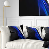 Glittering Blue Pattern - Abstract Throw Pillow