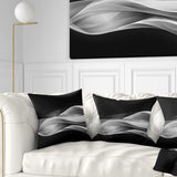 Glittering Silver Pattern - Abstract Throw Pillow