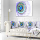 Endless Tunnel Purple Ripples - Abstract Throw Pillow