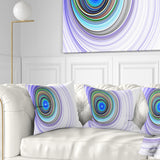 Endless Tunnel Purple Ripples - Abstract Throw Pillow
