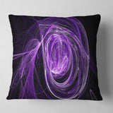 Purple Ball of Yarn - Abstract Throw Pillow