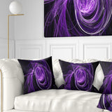 Purple Ball of Yarn - Abstract Throw Pillow