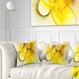 Light Yellow Nebula Star - Abstract Throw Pillow