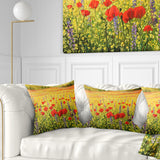 Sea of Blossom - Landscape Printed Throw Pillow