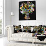 Colorful Abstract Tree - Abstract Throw Pillow