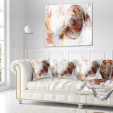 Colored Smoke Brown - Abstract Throw Pillow