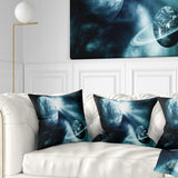 Space View with Two Planets - Spacescape Throw Pillow