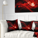 Dark Red Vector Illustration - Abstract Throw Pillow