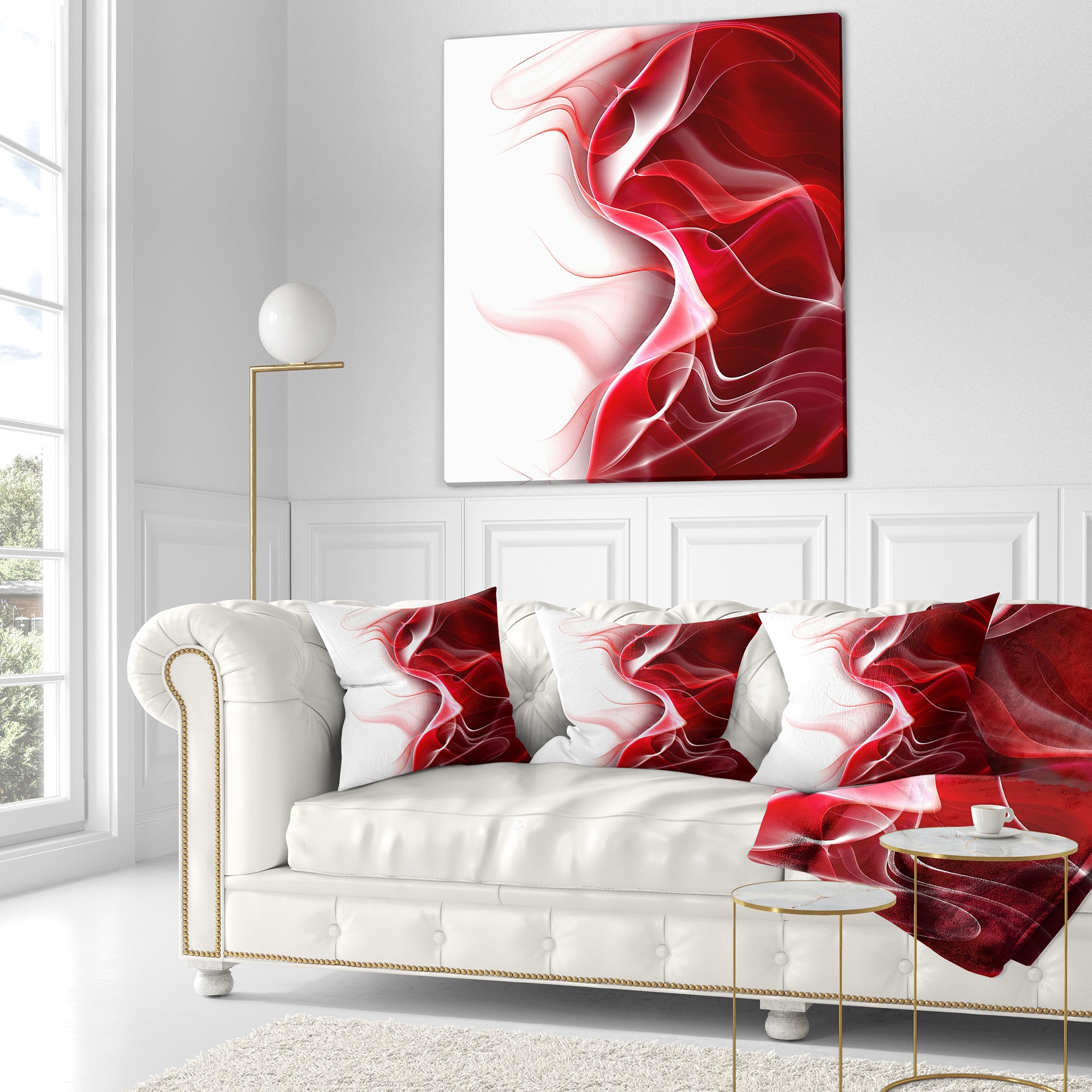 3D Fractal Abstract Design - Abstract Throw Pillow