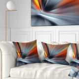 Rays of Speed Large Lines - Abstract Throw Pillow