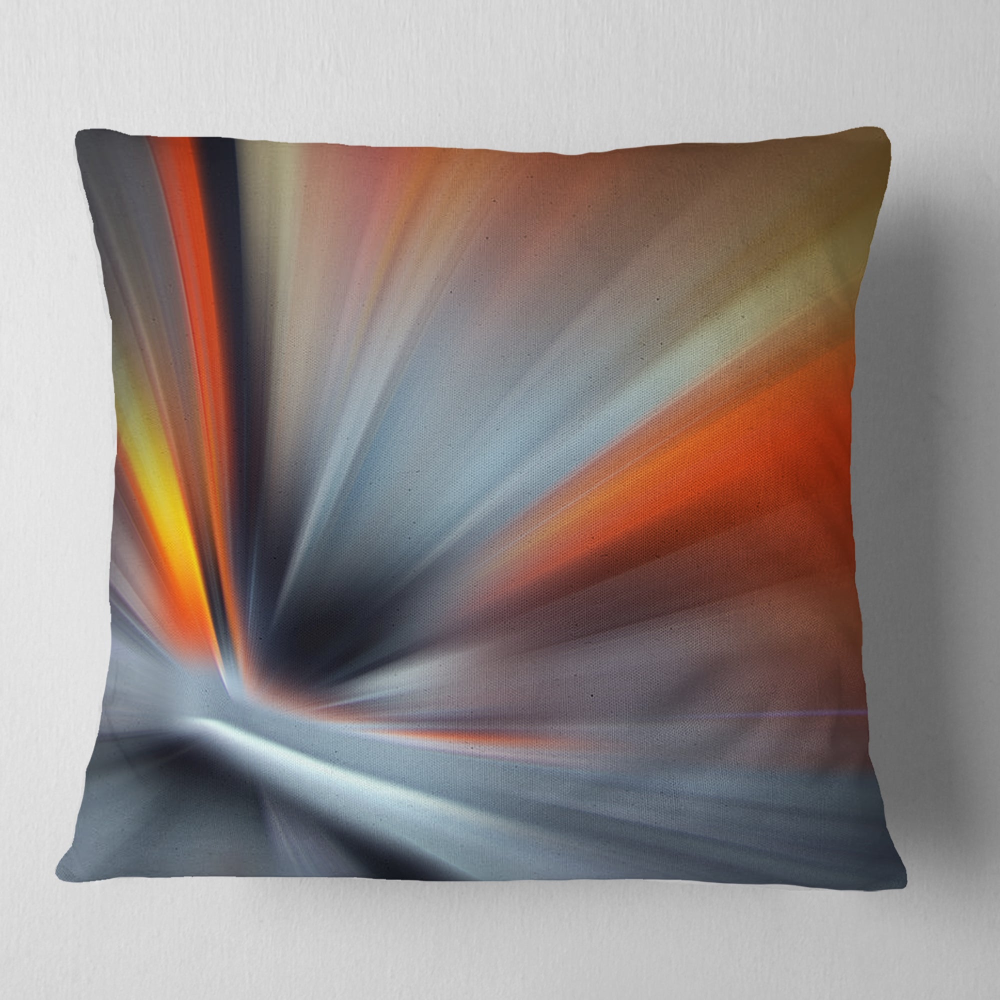 Rays of Speed Large Lines - Abstract Throw Pillow
