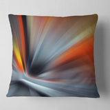 Rays of Speed Large Lines - Abstract Throw Pillow
