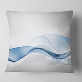 3D Wave of Water Splash - Abstract Throw Pillow
