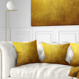 Gold Texture - Abstract Throw Pillow