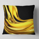 Yellow Gold Texture Pattern - Abstract Throw Pillow