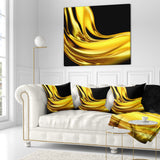 Yellow Gold Texture Pattern - Abstract Throw Pillow