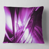 3D Abstract Art Purple Fractal - Abstract Throw Pillow