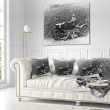 Vintage Car Repair - Car Photography Throw Pillow