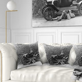 Vintage Car Repair - Car Photography Throw Pillow