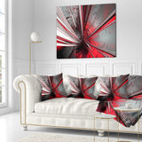 Fractal 3D Deep into Middle - Contemporary Throw Pillow