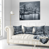 Panorama New York City at Night - Cityscape Throw Pillow