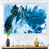 White, grey and White Hand Painted Marble Acrylic III Wall Art