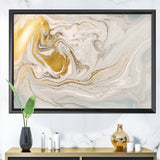 Pastel and Gold Glitter Marble Wall Art