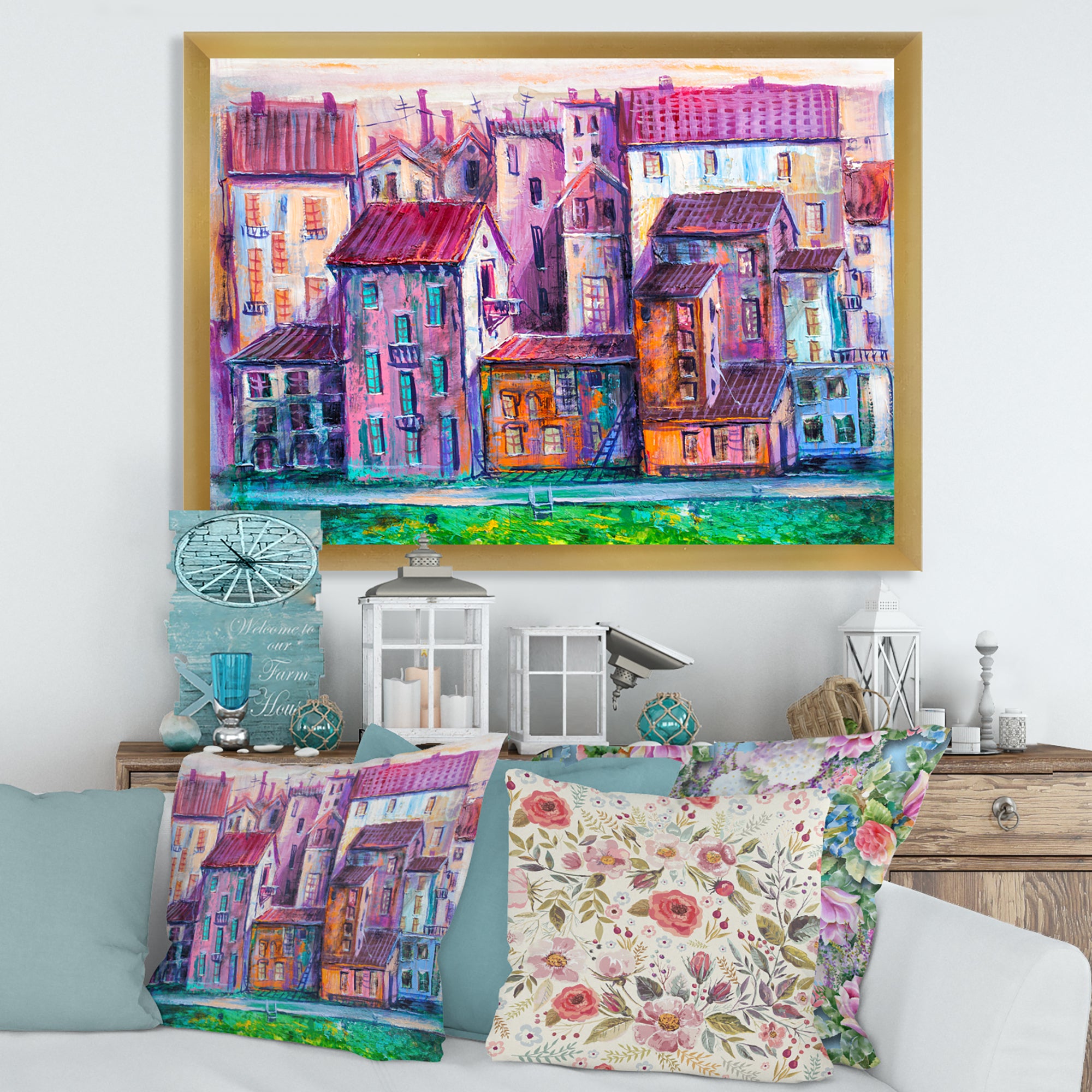 Street With Colorful Old Homes