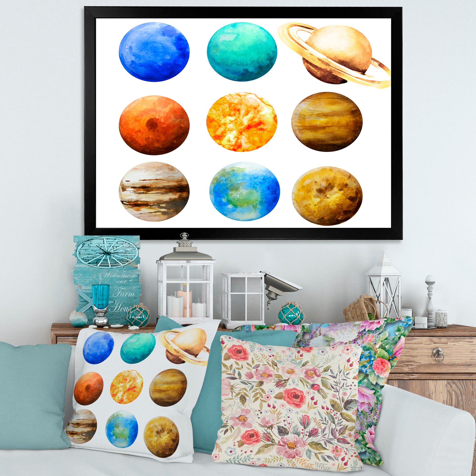 Various Planets In Orbit