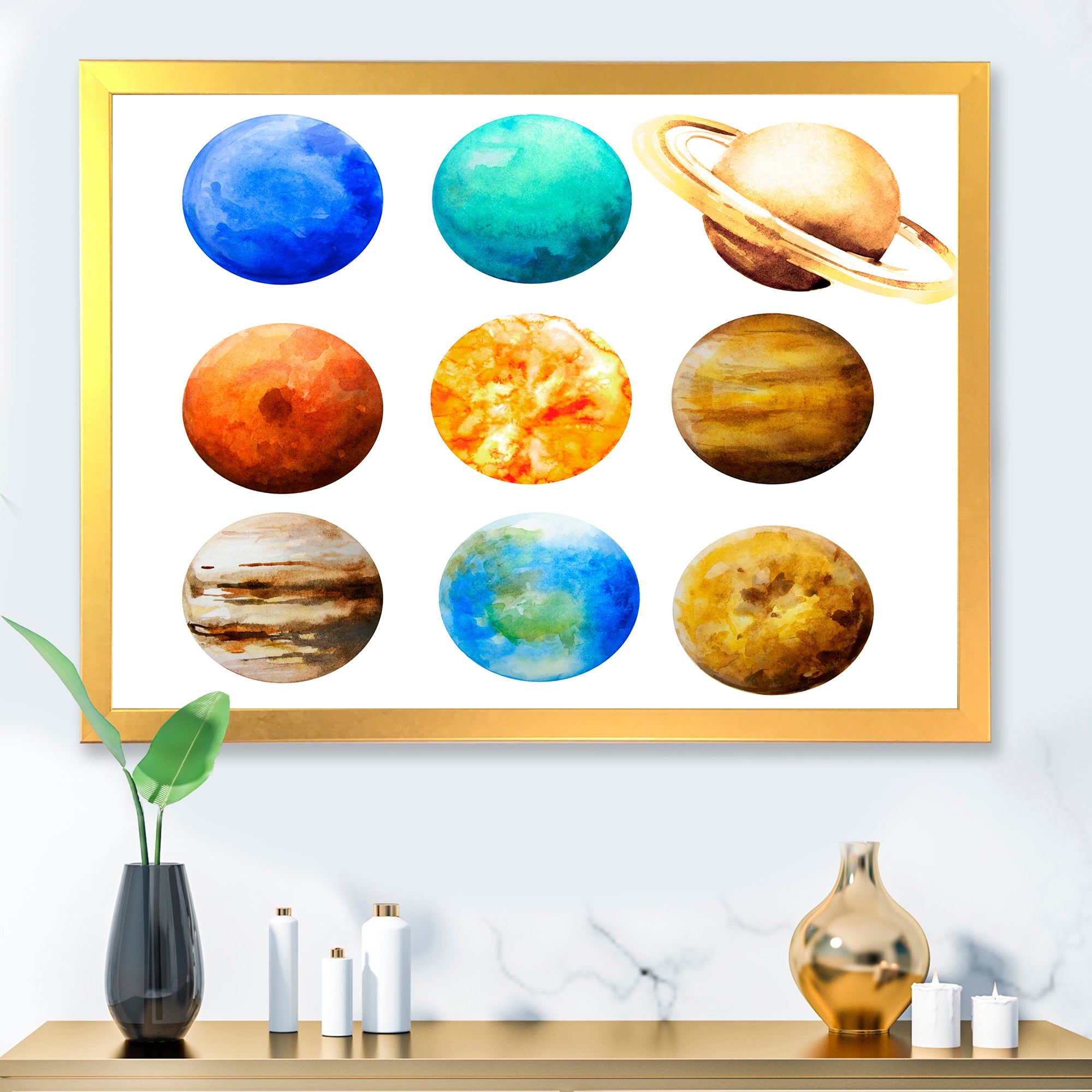 Various Planets In Orbit