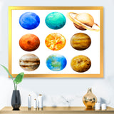 Various Planets In Orbit