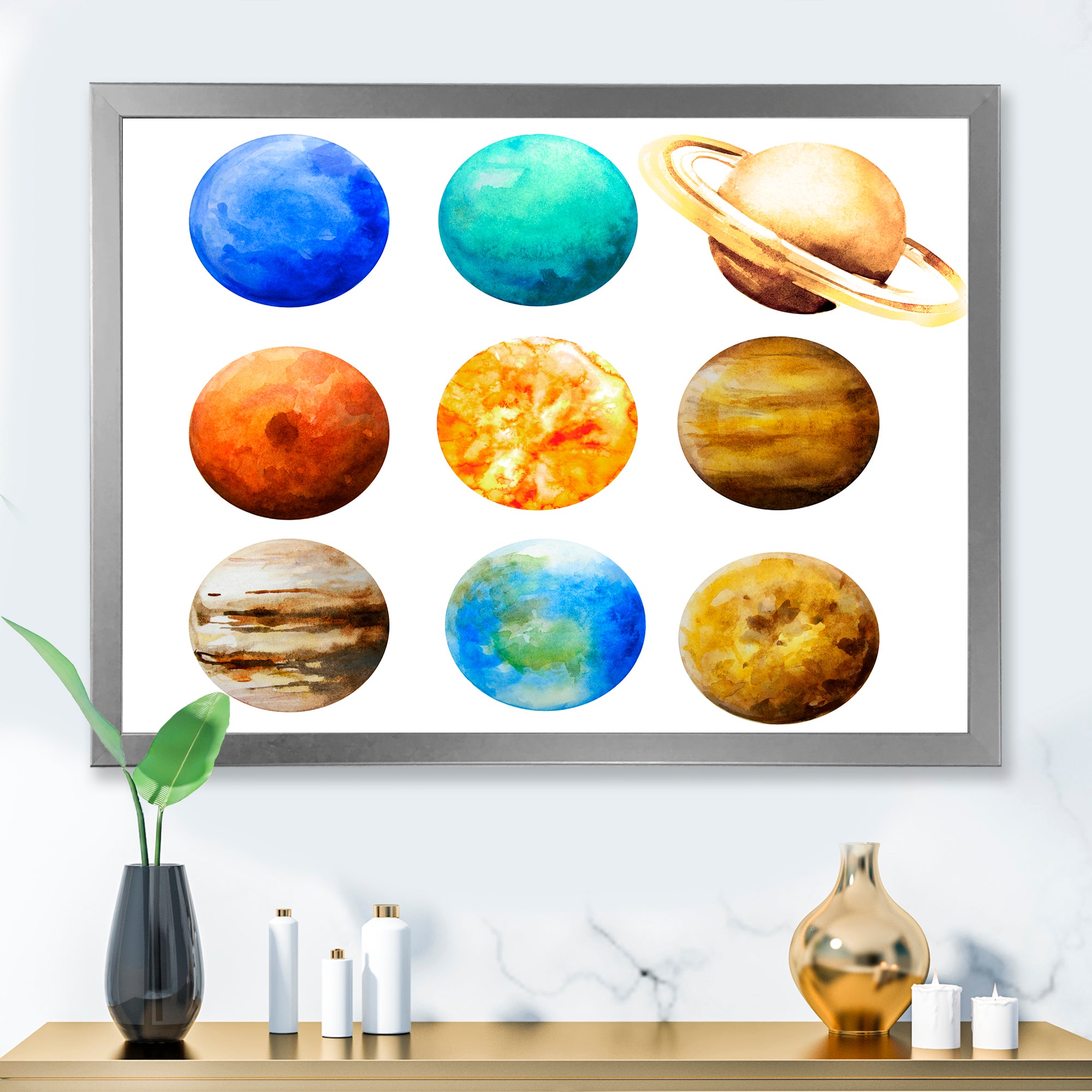 Various Planets In Orbit
