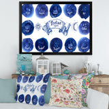 Collection of Astrology Signs On Blue