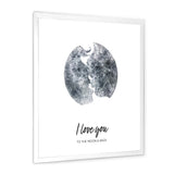 Romantic Moon Kiss of Two Lovers