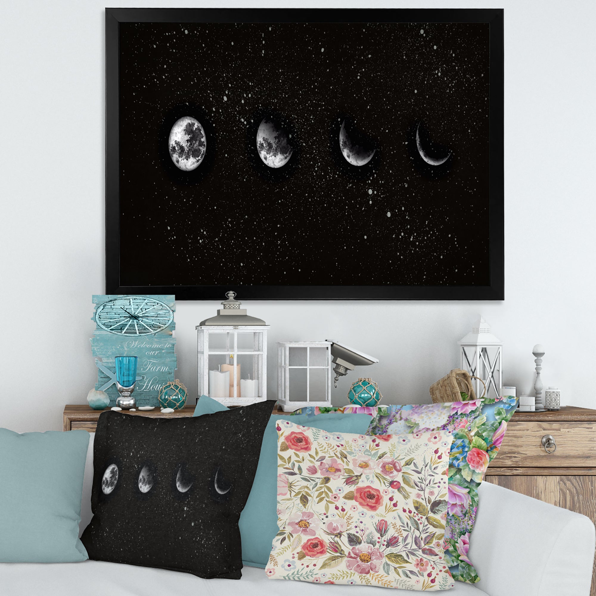 Moon Phases In The Night Sky