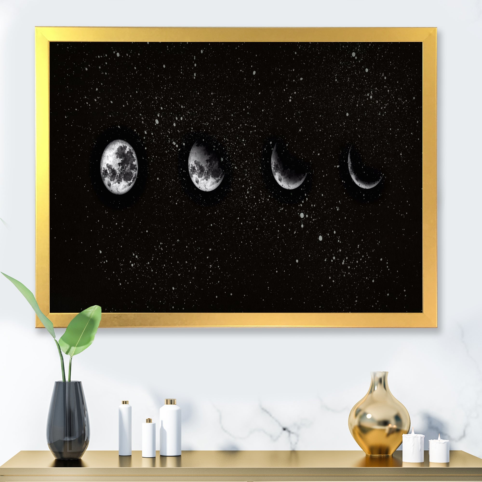 Moon Phases In The Night Sky