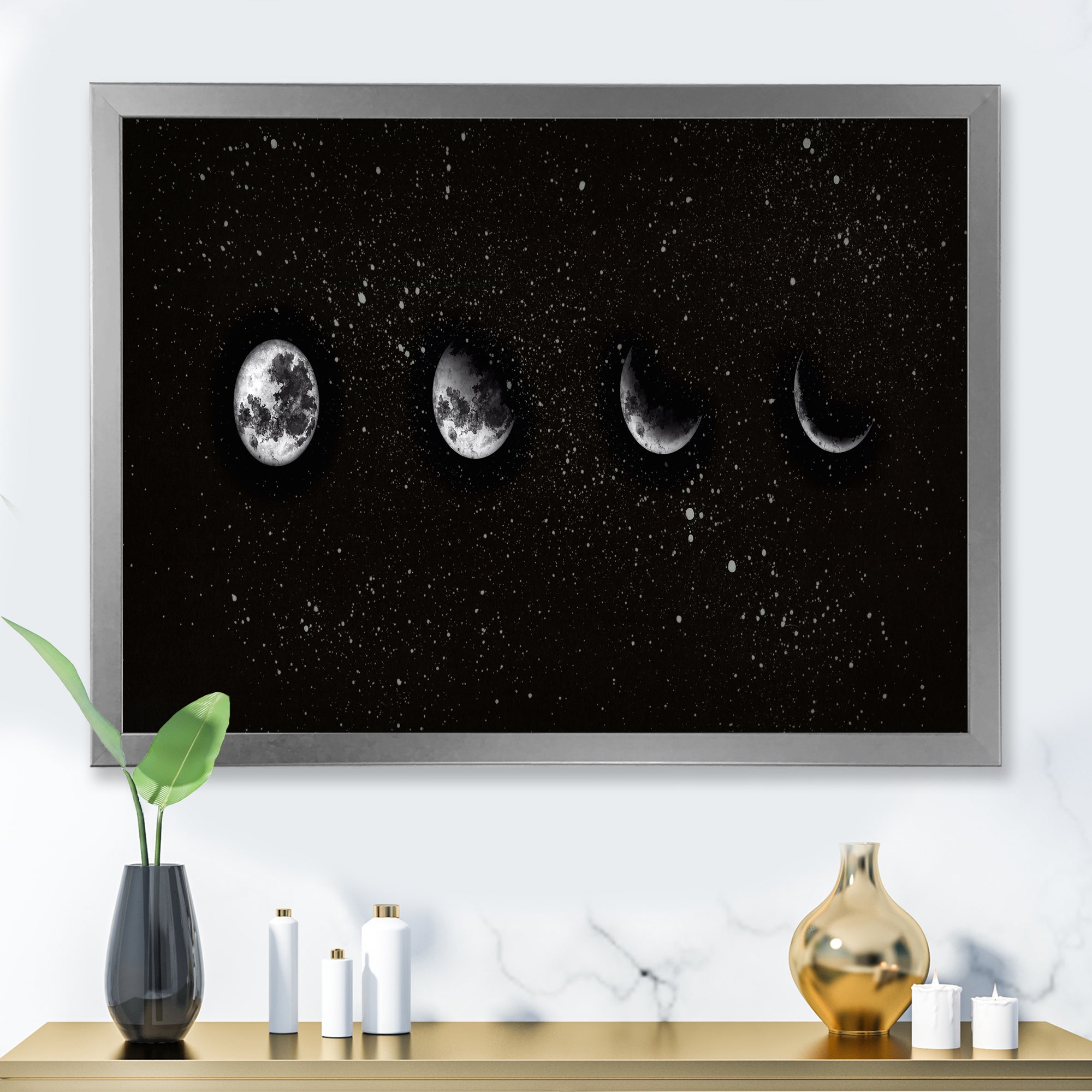 Moon Phases In The Night Sky