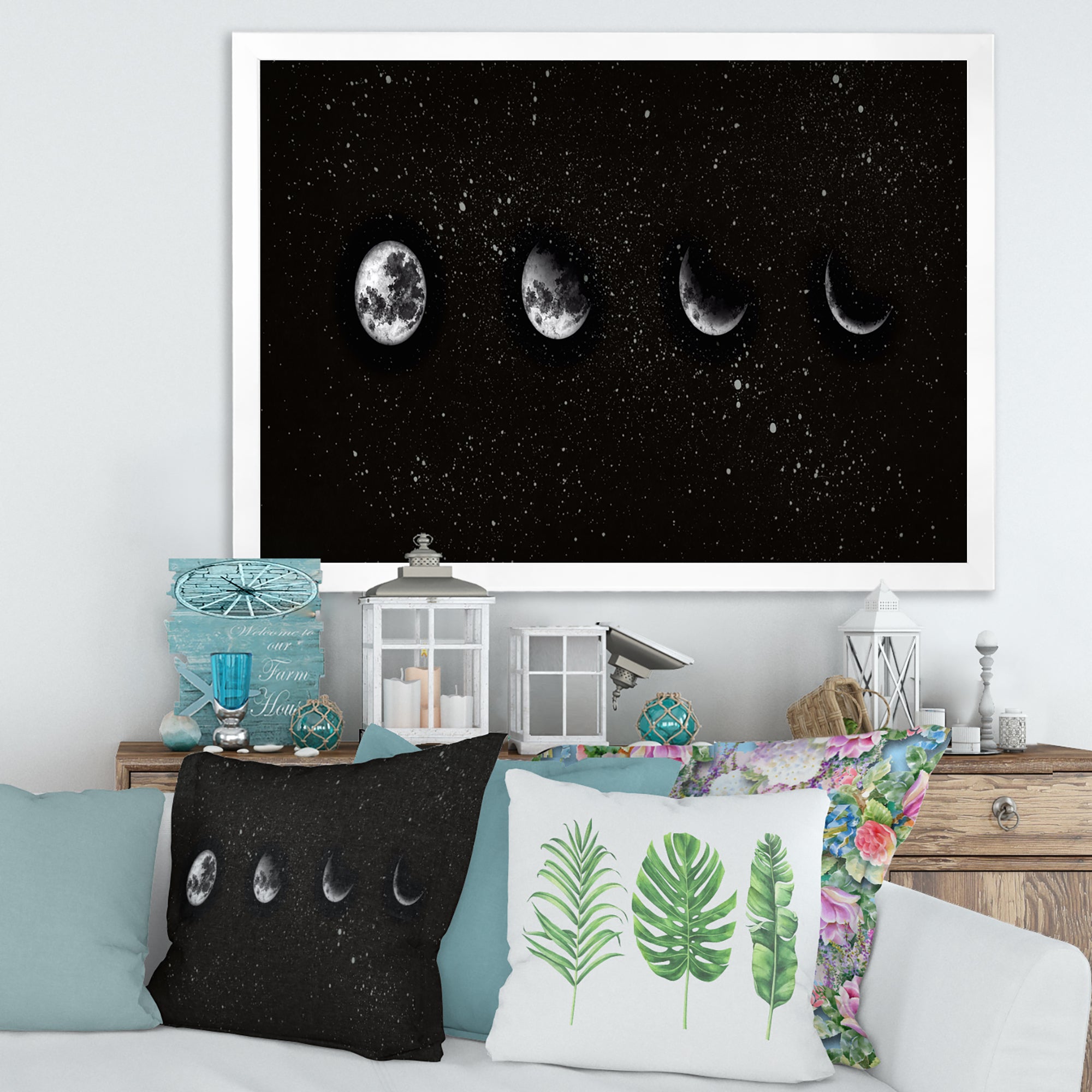 Moon Phases In The Night Sky