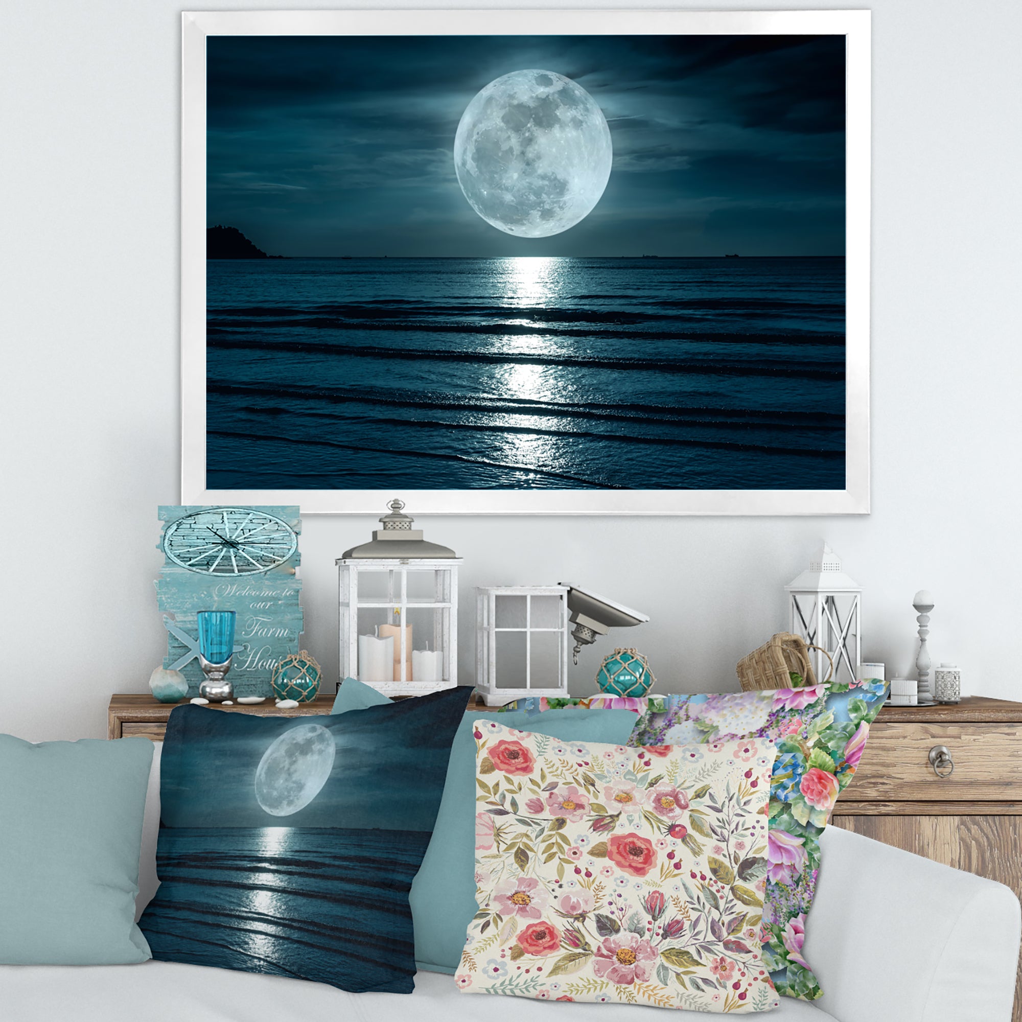 Super Moon Over The Sea I