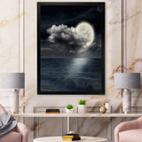 Full Moon In Cloudy Night Sky VI