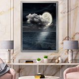 Full Moon In Cloudy Night Sky VI