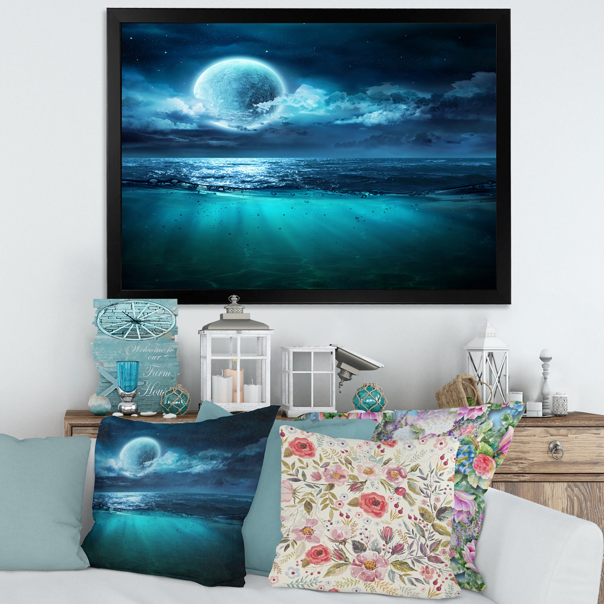 Romantic Moon Over Deep Blue Sea II