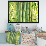 Bright Green Bamboo Stems