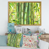 Bright Green Bamboo Stems