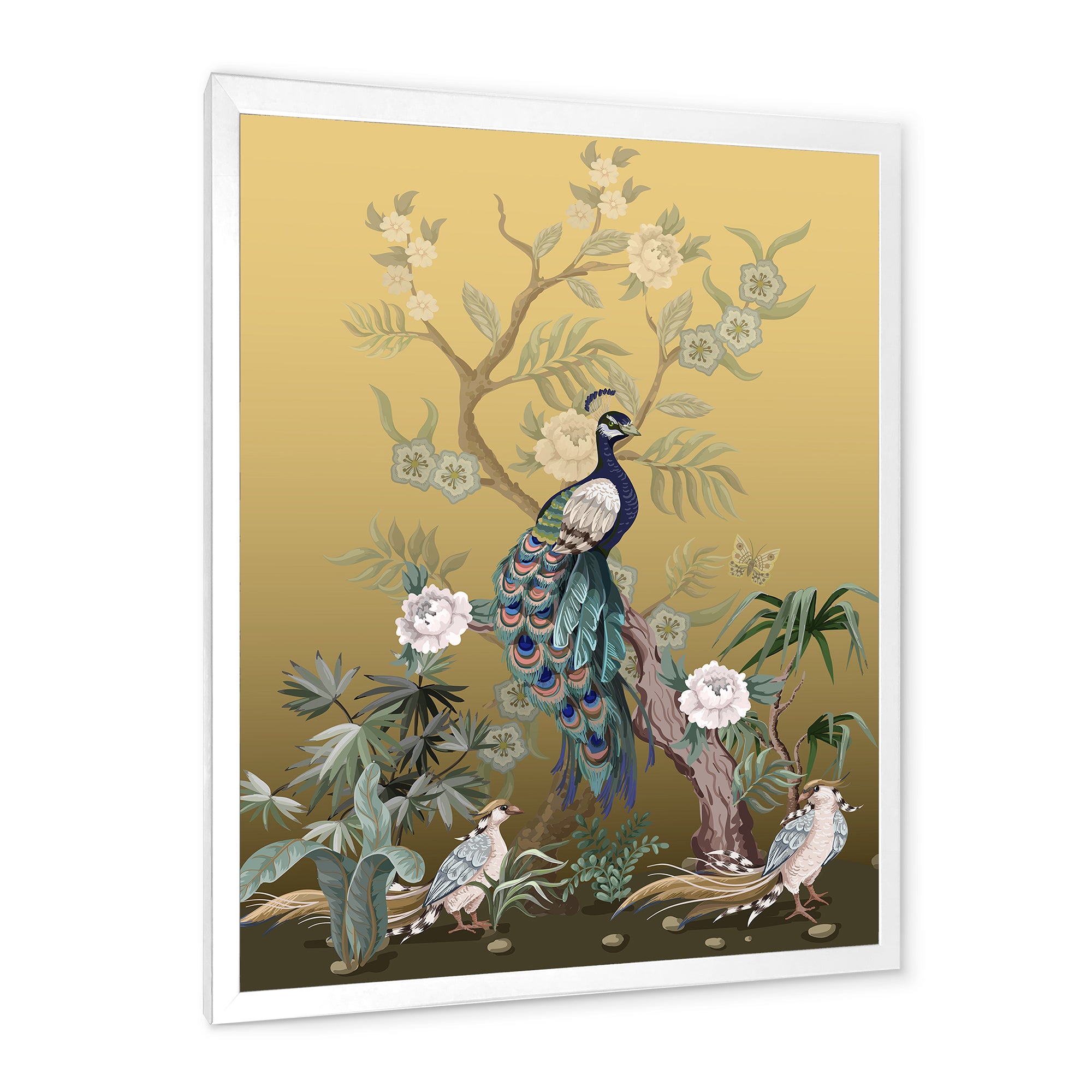 Chinoiserie With Birds and Peonies VI
