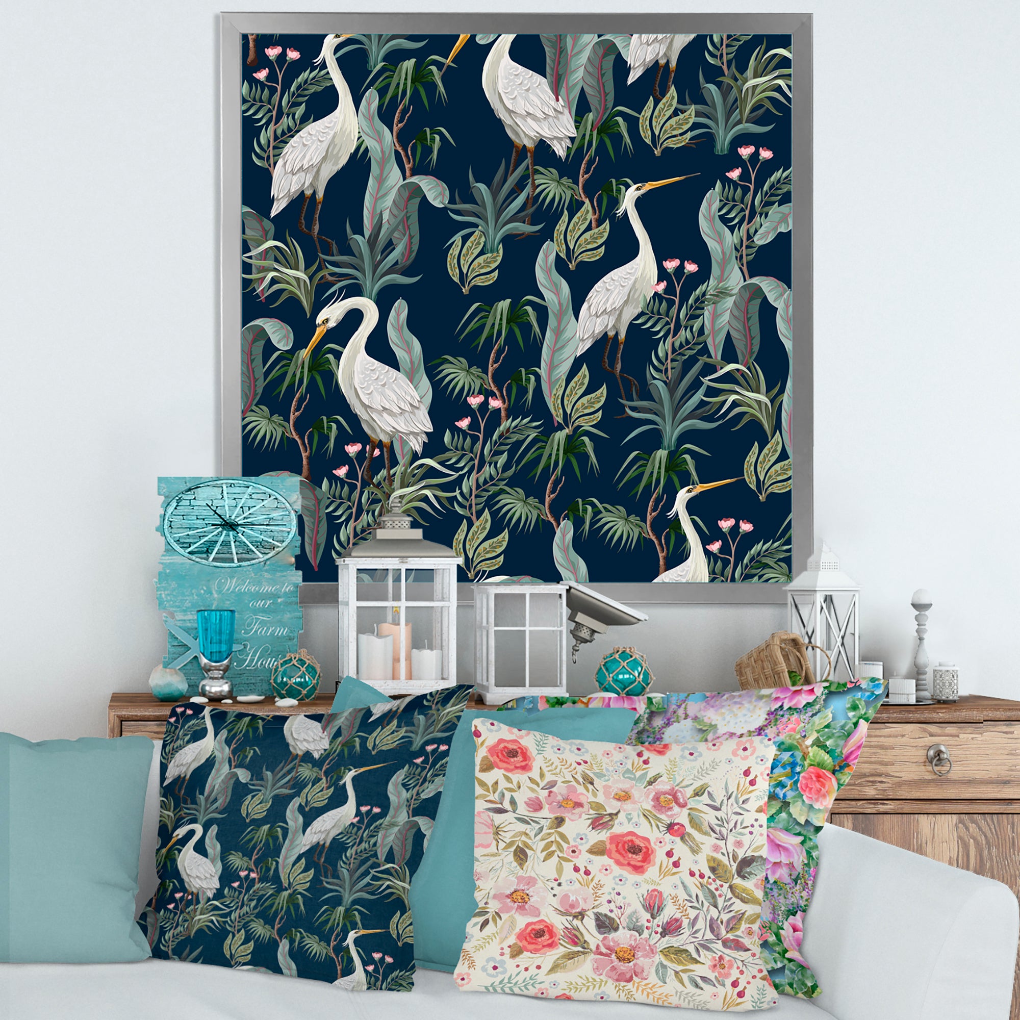 Chinoiserie With Birds and Peonies VII