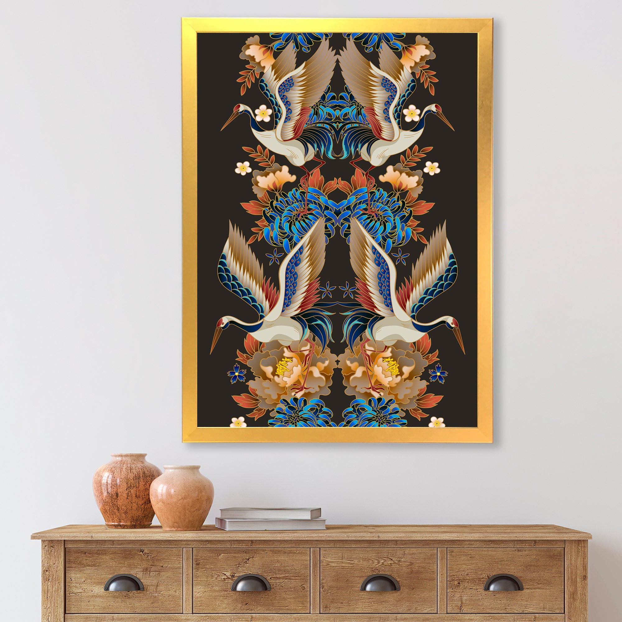 Chinoiserie With Birds and Peonies IX